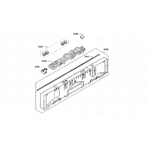 CARTE ÉLECTRONIQUE, MODULE ELEMENT DE COMMANDE LAVE-VAISSELLE - 11036763