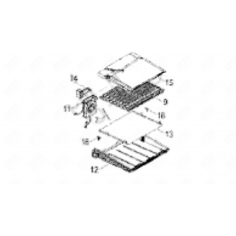 VENTILATEUR COMPACT RÉFRIGÉRATEUR, CONGÉLATEUR - 7413452