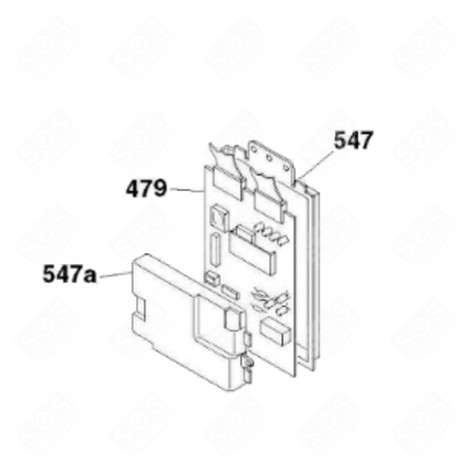 CARTE ÉLECTRONIQUE, MODULE PROGRAMMÉ (REPÈRE 479) LAVE-LINGE - 49025666