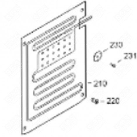 EVAPORATEUR (REPÈRE 210) RÉFRIGÉRATEUR, CONGÉLATEUR - 5940735