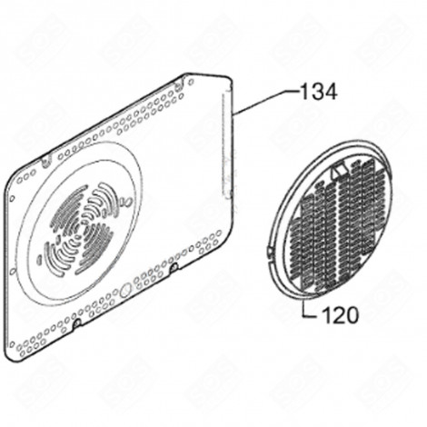 FILTRE ANTIPARASITE D'ORIGINE FOUR, CUISINIÈRE - 3570548010