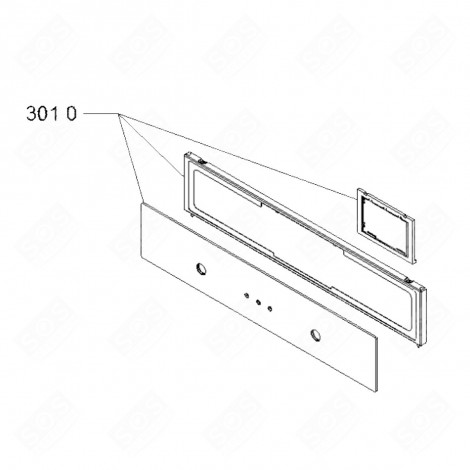 DOSSERET REPÈRE 3010 D'ORIGINE FOUR, CUISINIÈRE - 481010487057, C00439100