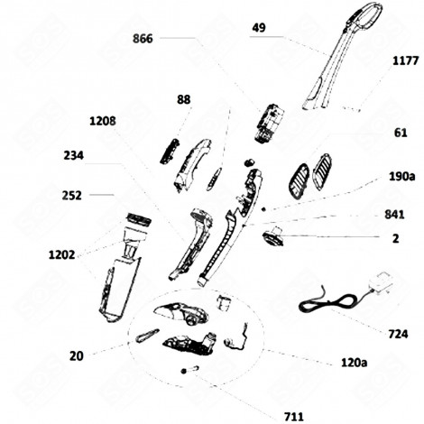 MOTEUR COMPLET ASPIRATEUR - 48009790