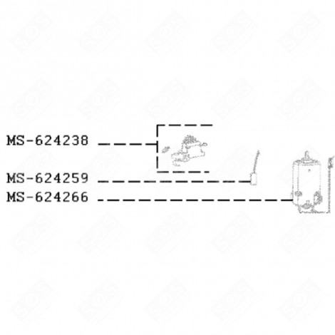 MOTEUR NESPRESSO VERTUO PLUS CAFETIÈRE, MACHINE À CAFÉ - MS-624266