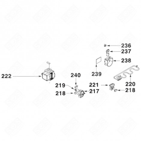 MICROCONTACT FERMETURE (REPÈRE 218) FOUR MICRO-ONDES - AS0035154