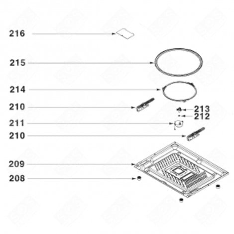 MOTEUR DE PLATEAU FOUR MICRO-ONDES - AS0035148