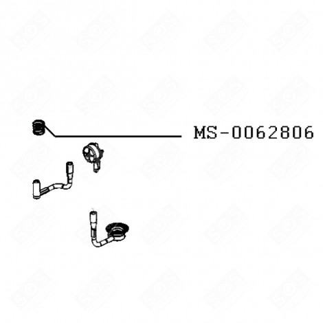 RESSORT AMORTISSEUR DE POMPE (REPÈRE MS-0062806) NESPRESSO PIXIE CAFETIÈRE, MACHINE À CAFÉ - MS-0062806