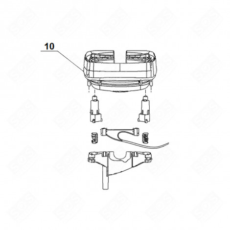 SUPPORT CUVE REPÈRE 10 ROBOT MÉNAGER - 505654