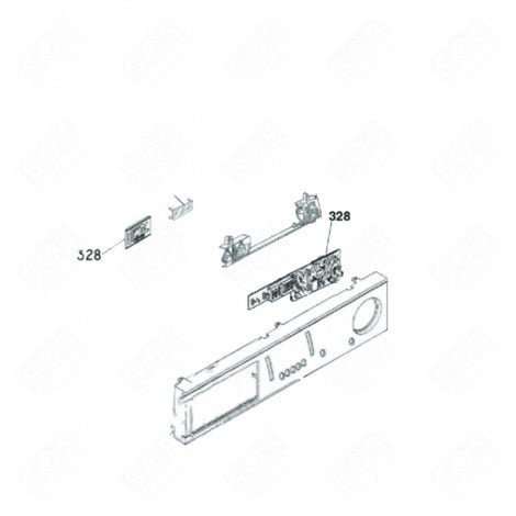 CARTE ÉLECTRONIQUE, MODULE DE COMMANDE (REPÈRE 328) LAVE-LINGE - AS0040561