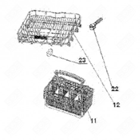 PANIER À COUVERTS (REPÈRE 11) LAVE-VAISSELLE - 445F18