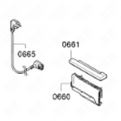 MODULE DE PUISSANCE PROGRAMMÉ (REPÈRE 0660) LAVE-VAISSELLE - 12009342