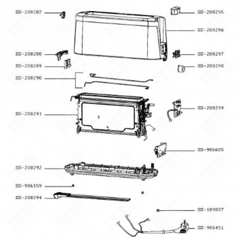 COMPARTIMENT CUISSON (REPÈRE SS-208291) DIVERS PETIT MÉNAGER - SS-208291, SS-208347