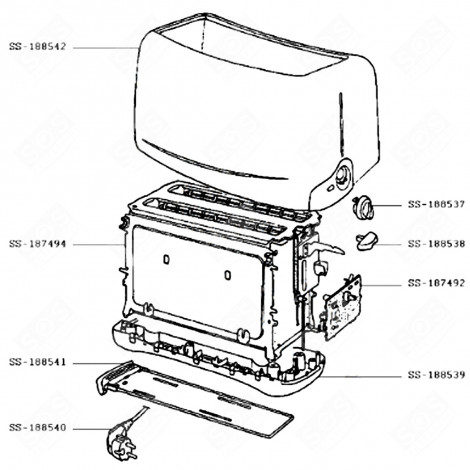 COMPARTIMENT CUISSON (REPÈRE SS-187494) DIVERS PETIT MÉNAGER - SS-187494