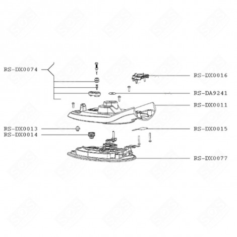 SEMELLE AVEC THERMOSTAT (REPÈRE RS-DX0077) CENTRALE VAPEUR, FER À REPASSER - RS-DX0077