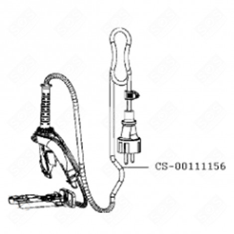 CORDON D'ALIMENTATION CENTRALE VAPEUR, FER À REPASSER - CS-00111156