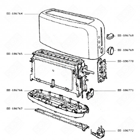 COMPARTIMENT CUISSON (REPÈRE SS-186765) DIVERS PETIT MÉNAGER - SS-186765