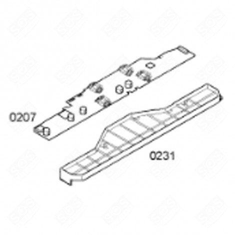 MODULE DE COMMANDE (REPÈRE 0207) D'ORIGINE PLAQUE DE CUISSON - 00672274