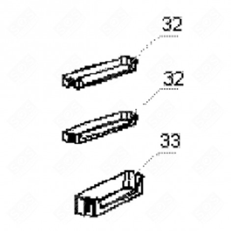 BALCONNET CENTRAL (REPÈRE 32) RÉFRIGÉRATEUR, CONGÉLATEUR - 139F99