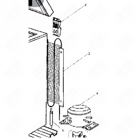 RACCORD (REPÈRE 3) RÉFRIGÉRATEUR, CONGÉLATEUR - 21321