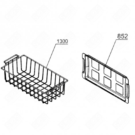 PANIER (REPÈRE 1300) RÉFRIGÉRATEUR, CONGÉLATEUR - 44397