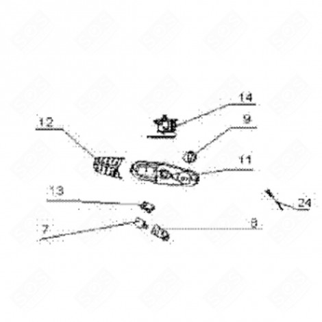 THERMOSTAT (REPÈRE 14) RÉFRIGÉRATEUR, CONGÉLATEUR - 575C96