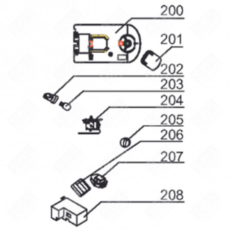 THERMOSTAT (REPÈRE 204) RÉFRIGÉRATEUR, CONGÉLATEUR - AS6020213