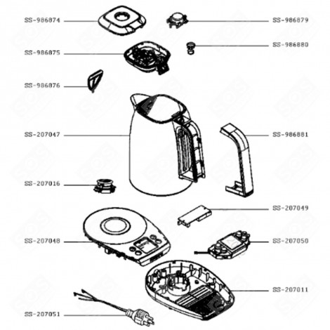 BOUILLOIRE (REPÈRE SS-207047) BOUILLOIRE, CARAFE - SS-207047