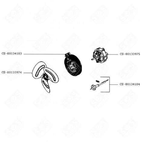 RÉSISTANCE (REPÈRE CS-00134183) CENTRALE VAPEUR, FER À REPASSER - CS-00134183