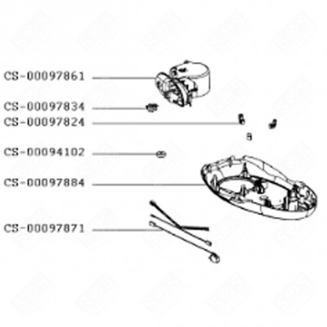 RESISTANCE CIRCULAIRE (REPÈRE CS-00097861) FOUR, CUISINIÈRE - CS-00097861