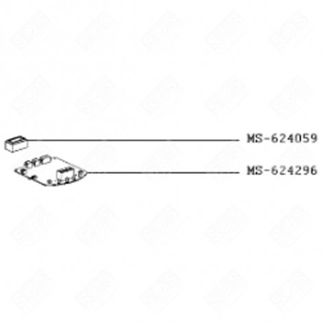 CARTE ÉLECTRONIQUE (REPÈRE MS-624296) ROBOT MÉNAGER - MS-624296