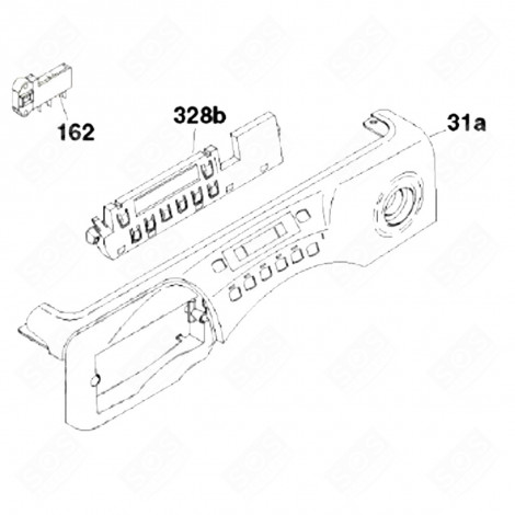 BANDEAU DE FAÇADE (REPÈRE 31A) LAVE-LINGE - 41037381