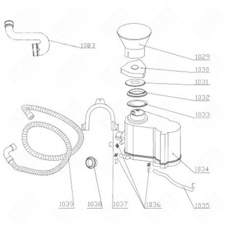 BOUCHON BAC À SEL (REPÈRE 1030) LAVE-VAISSELLE - AS0007347