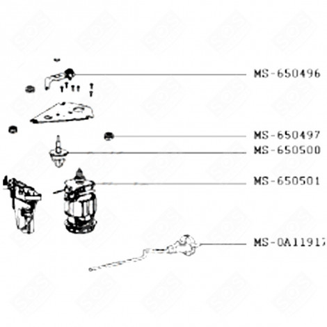 MOTEUR (REPÈRE MS-650501) ROBOT MÉNAGER - MS-650501