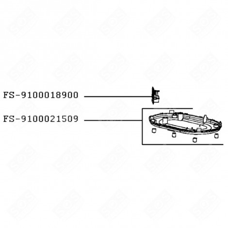 CARTE ÉLECTRONIQUE (REPÈRE FS-9100018900) ROBOT MÉNAGER - FS-9100018900