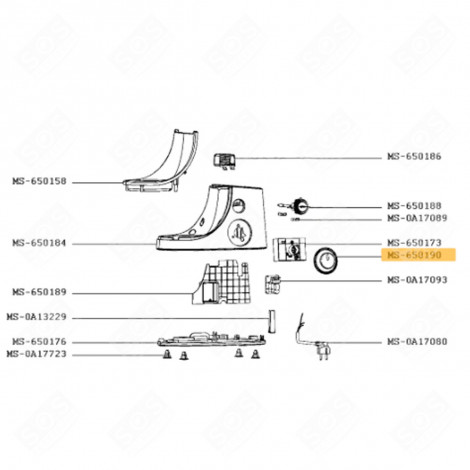 BOUTON VARIATEUR ROBOT MÉNAGER - MS-650190 SS-1600007246