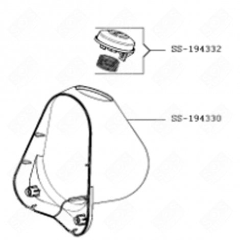 BOUTON + RESSORT (REPÈRE SS-194332) ROBOT MÉNAGER - SS-194332