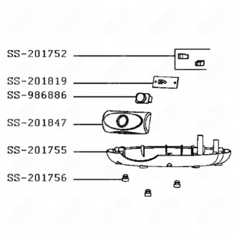 BOUTON (REPÈRE SS-986886) ROBOT MÉNAGER - SS-986886