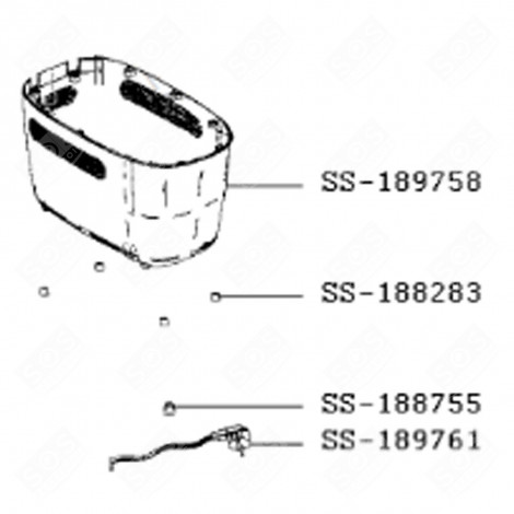 CORDON D'ALIMENTATION (REPÈRE SS-189761) MACHINE À PAIN - SS-189761