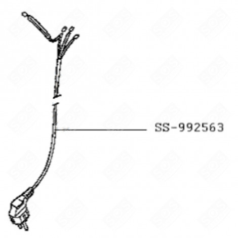 CORDON D'ALIMENTATION (REPÈRE SS-992563) FRITEUSE - SS-992563