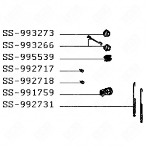 COMMUTATEUR (REPÈRE SS-995539) FOUR, CUISINIÈRE - SS-995539