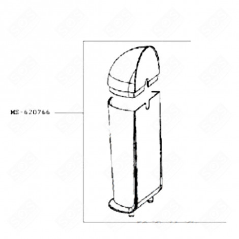 RÉSERVOIR D'EAU (REPÈRE MS-620766) CAFETIÈRE, MACHINE À CAFÉ - MS-620766