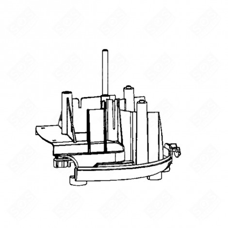 DEMI BOITIER INFÉRIEUR ROBOT MÉNAGER - MS-0A07221