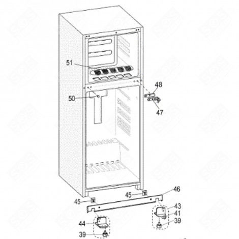 VIS BOUCHON INOX RÉFRIGÉRATEUR, CONGÉLATEUR - C00278303