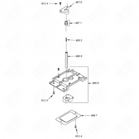 ARBRE TRANSMISSION CONVOYEUR (REPÈRE 406 8) RÉFRIGÉRATEUR, CONGÉLATEUR - 481253088024