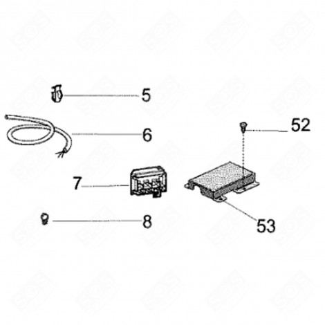 ARRÊT CÂBLE ALIMENTATION (REPÈRE 5) RÉFRIGÉRATEUR, CONGÉLATEUR - C00094418