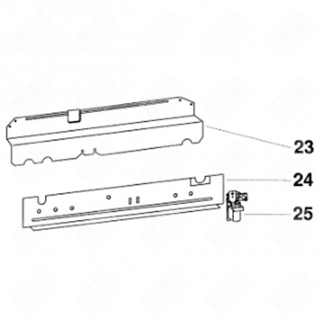 TRAVERSE ARRIÈRE (REPÈRE 24) LAVE-VAISSELLE - C00091598