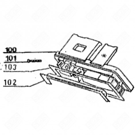 JOINT ÉLECTRODISTRIBUTEUR / CONTREPORTE (REPÈRE 103) LAVE-VAISSELLE - 92130483