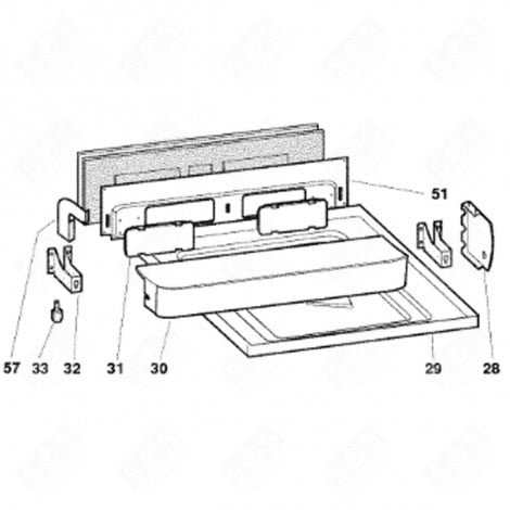 TRAVERSE AVANT 60CM (REPÈRE 51) LAVE-VAISSELLE - C00091599