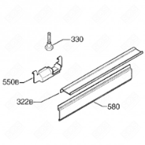 FERMETURE DE VANNE (REPÈRE 580) LAVE-LINGE - 1522940012