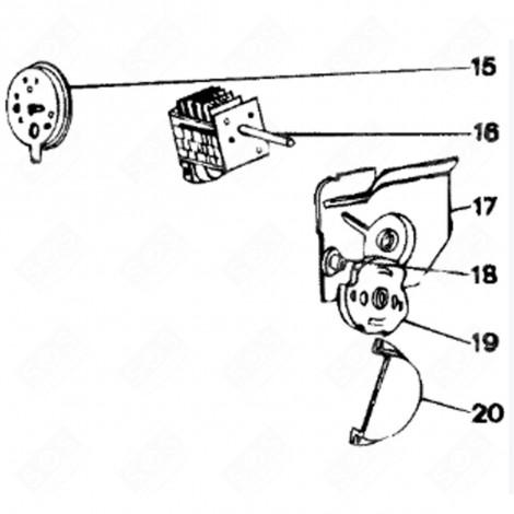 CAME DISTRIBUTEUR (REPÈRE 19) LAVE-LINGE - C00031495